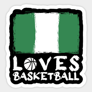 Nigeria Loves Basketball Sticker